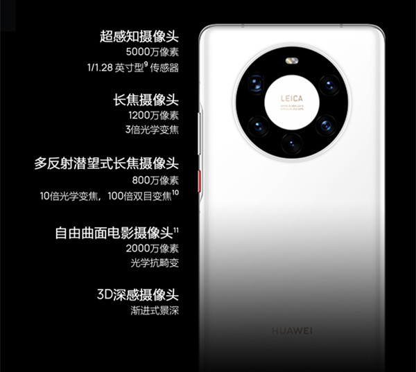 华为mate40pro+有微距吗