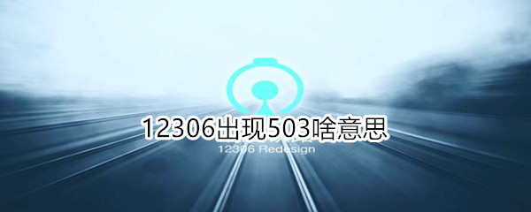 12306出现503啥意思