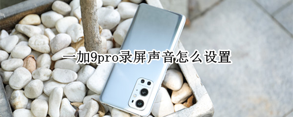 一加9pro录屏声音怎么设置