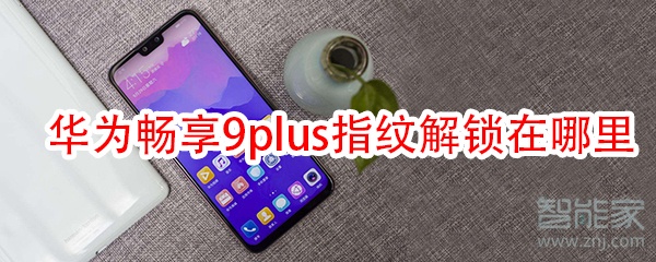 华为畅享9plus指纹解锁在哪里