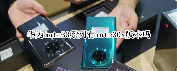 华为mate30系列有mate30x版本吗