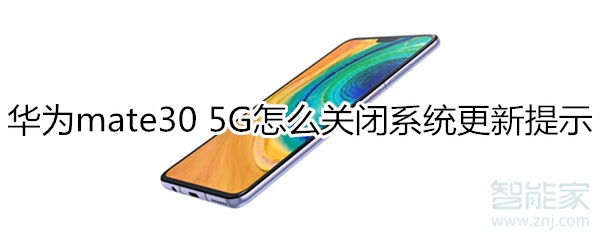 华为mate30 5G版怎么关闭系统更新提示