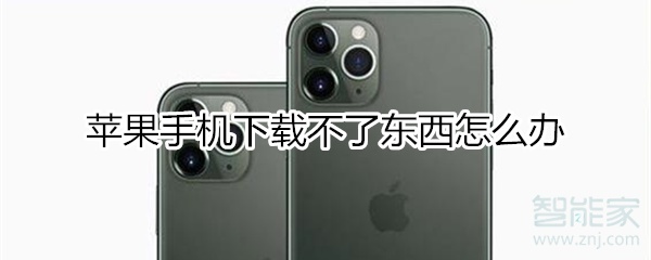 苹果手机下载不了东西怎么办