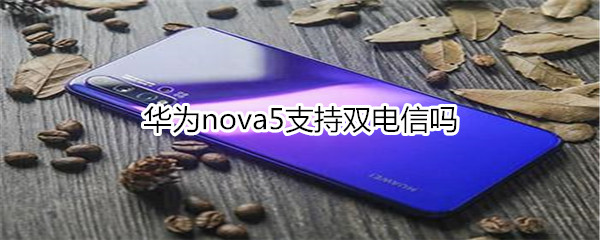 华为nova5支持双电信吗