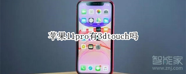 苹果11pro有3d touch吗