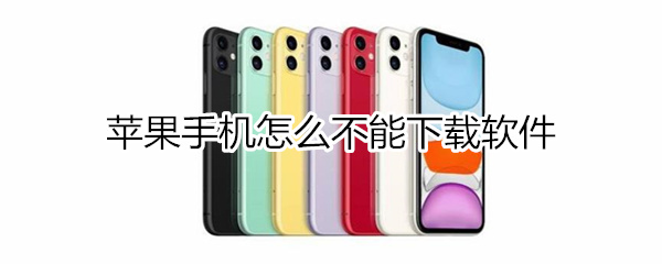 苹果手机怎么不能下载软件