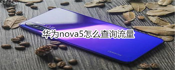 华为nova5怎么查询流量