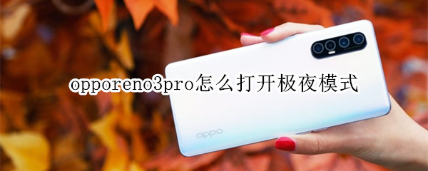 opporeno3pro怎么打开极夜模式