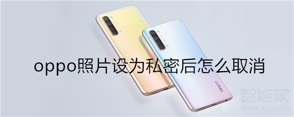 oppo照片设为私密后怎么取消