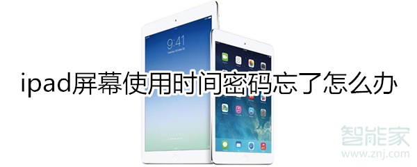 ipad屏幕使用时间密码忘了怎么办