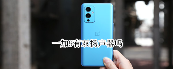 一加9有双扬声器吗