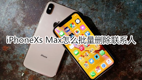 iPhoneXs Max怎么批量删除联系人