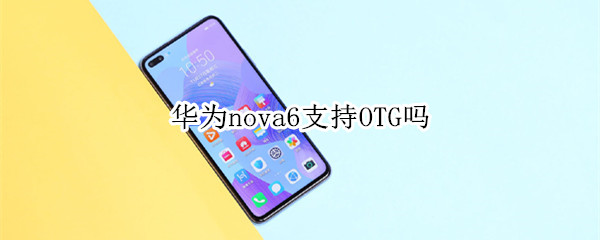 华为nova6支持OTG吗