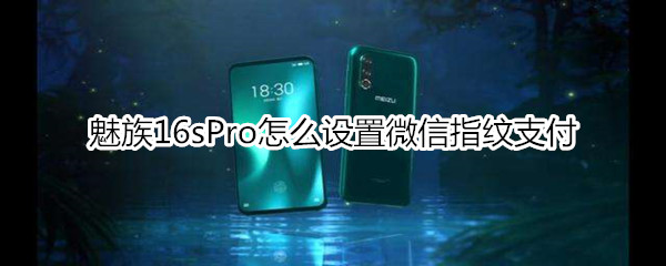 魅族16sPro怎么设置微信指纹支付
