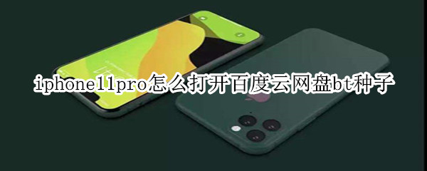 iphone11pro怎么打开百度云网盘bt种子