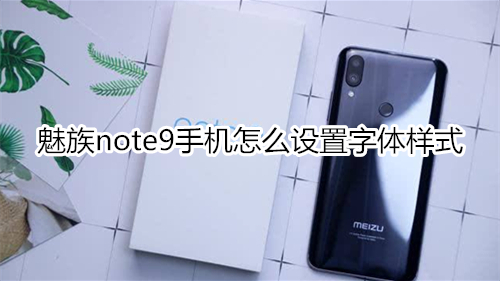 魅族note9手机怎么设置字体样式