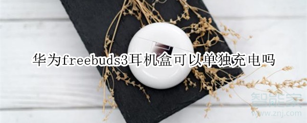 华为freebuds3耳机盒可以单独充电吗