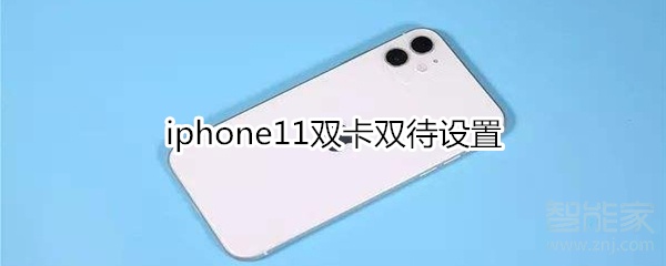 iphone11双卡双待设置