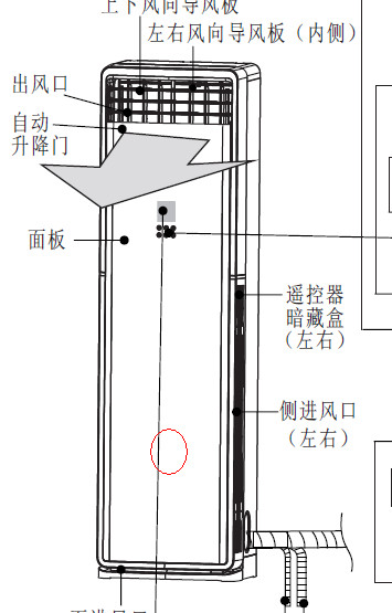 美的空调传感器在哪里