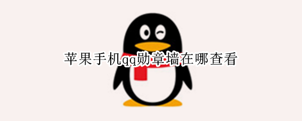 苹果手机qq勋章墙在哪查看