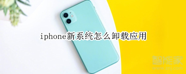 iphone新系统怎么卸载应用