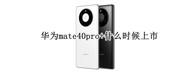 华为mate40pro+什么时候上市