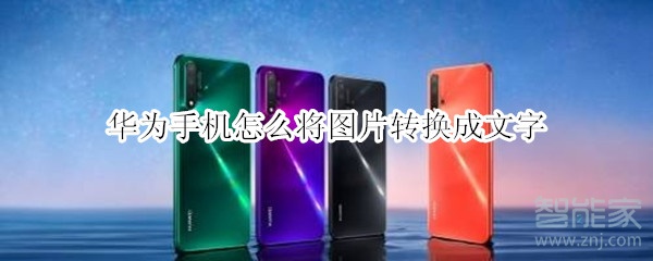 华为手机怎么将图片转换成文字