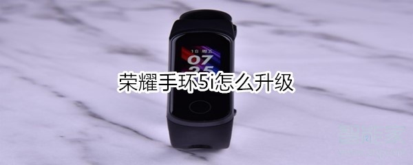 荣耀手环5i怎么升级