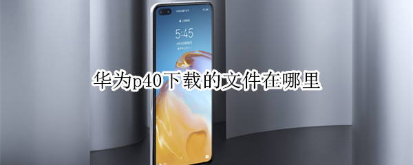 华为p40下载的文件在哪里