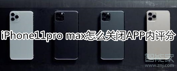 iPhone11pro max怎么关闭APP内评分提醒