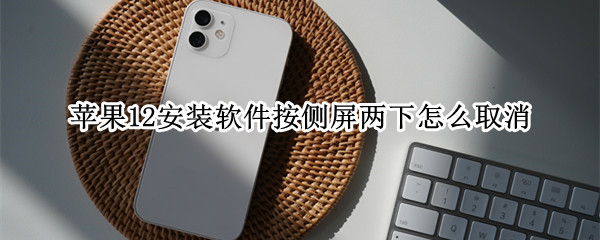 苹果12安装软件按侧屏两下怎么取消