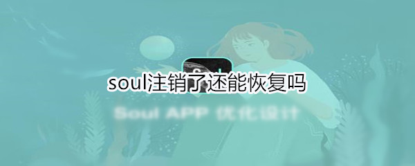 soul注销了还能恢复吗