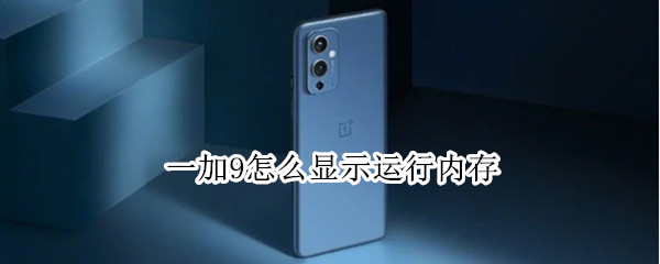 一加9怎么看运行内存