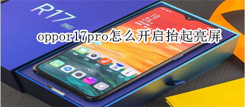 oppor17pro怎么开启抬起亮屏