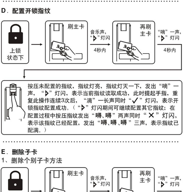 betech必达G5智能门锁使用说明书