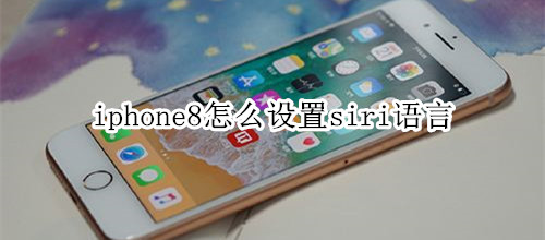 iphone8怎么设置siri语言