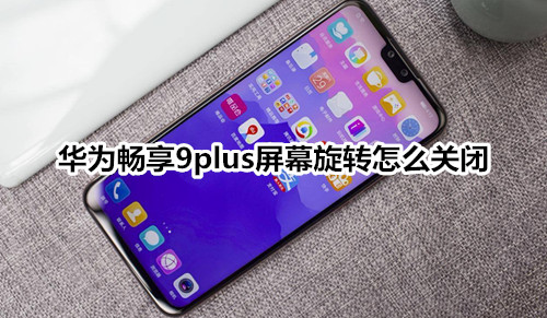 华为畅享9plus屏幕旋转怎么关闭