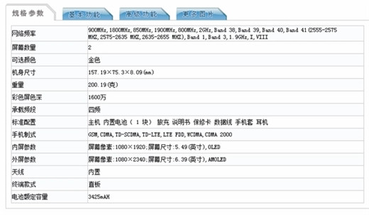 vivonex双屏手机有低配版吗