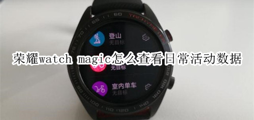 荣耀watch magic怎么查看日常活动数据