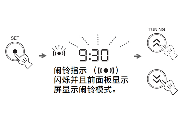 雅马哈TSX-B72蓝牙音箱怎么设置闹铃的时间和声音