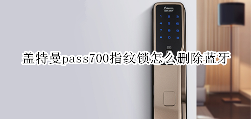 盖特曼pass700指纹锁怎么删除蓝牙