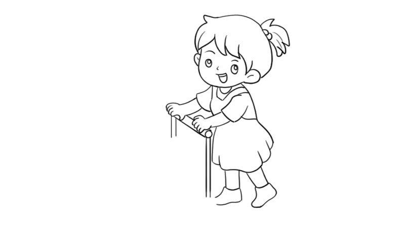 超市购物简笔画  超市购物简笔画的画法