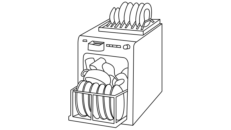洗碗机简笔画怎么画 洗碗机简笔画如何画