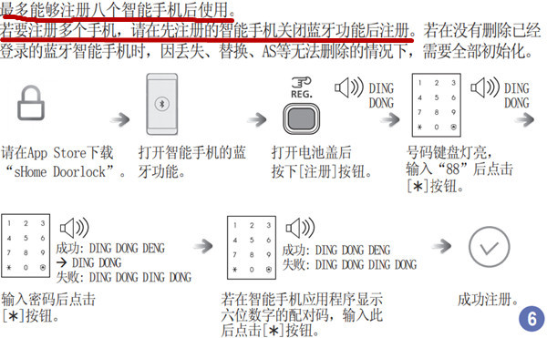 三星dp728指纹锁最多可以连接几个手机蓝牙