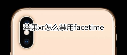 苹果xr怎么禁用facetime