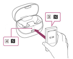 索尼WF-SP900耳机怎么通过NFC连接