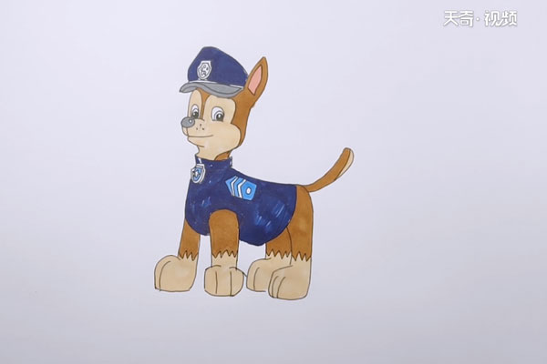 小警犬简笔画