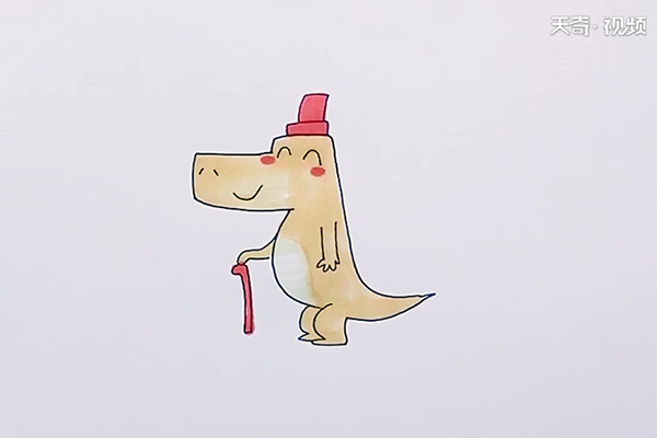 鳄鱼先生简笔画