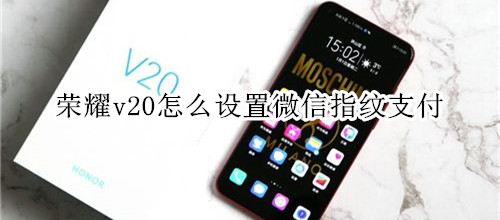 荣耀v20怎么设置微信指纹支付