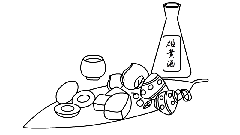 端午节食物简笔画怎么画  端午节食物简笔画画法